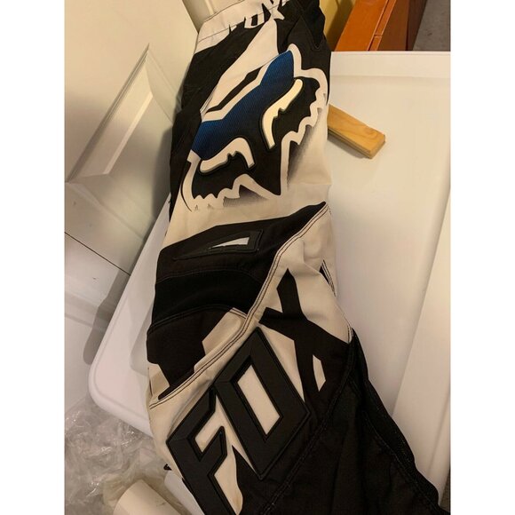 Fox Racing Bike Motocross Black White Blue Pants Men’s Sz 28 - Picture 7 of 11